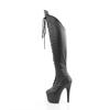 Pleaser - ADORE3014 Plateau overknee Laarzen - Zwart Product image